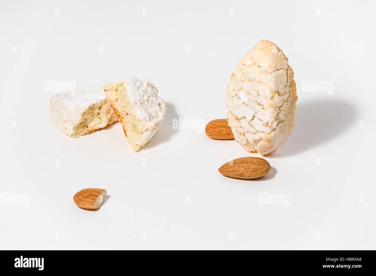 Ricciarelli di Siena pasticceria italiana Foto Stock