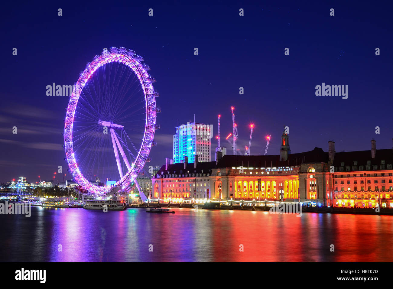 London Eye, London, Regno Unito Foto Stock