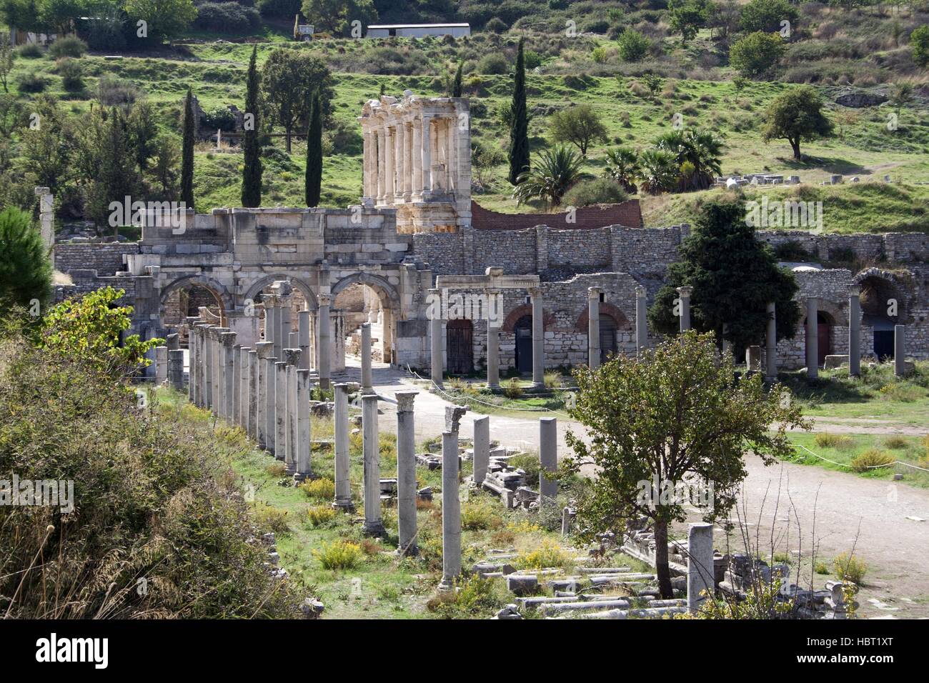 Ephesos, Efeso, Turchia, Celsus-Bibliothek Foto Stock