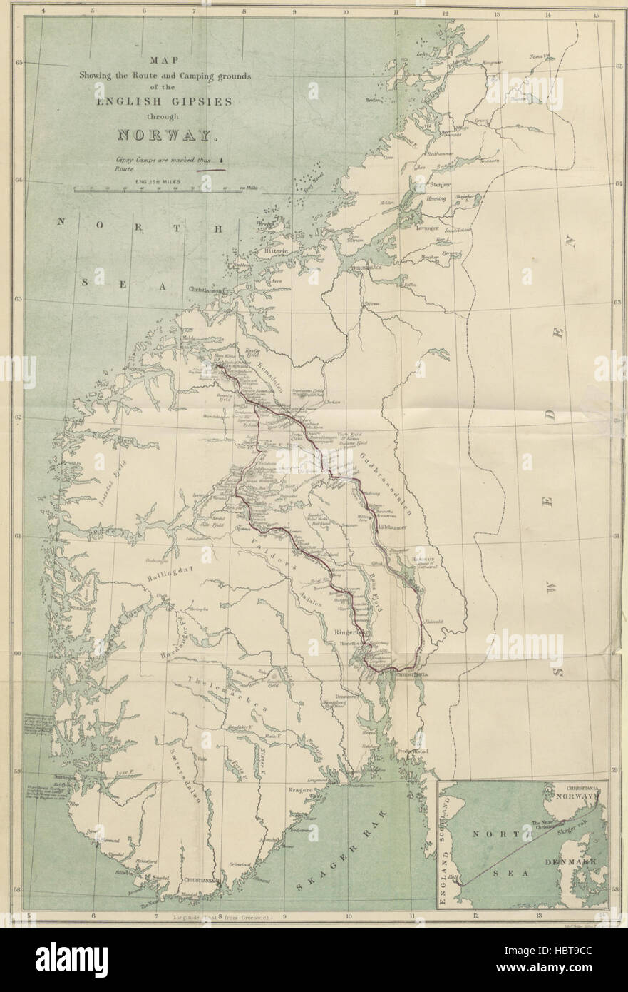 Immagine presa da pagina 36 del '[tenda la vita con l'inglese Zingari in Norvegia ... ... Con illustrazioni e mappa, ecc.]' immagine presa da pagina 36 del '[tenda la vita con l'inglese Foto Stock