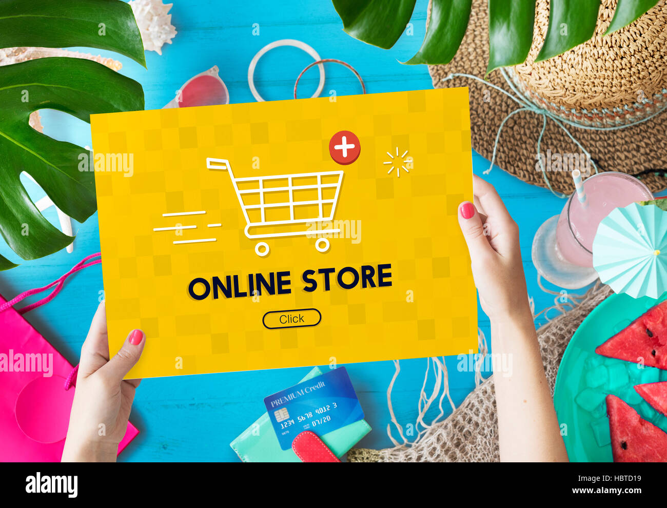 Aggiungi Carrello Acquista ora online Commerce concetto grafico Foto Stock