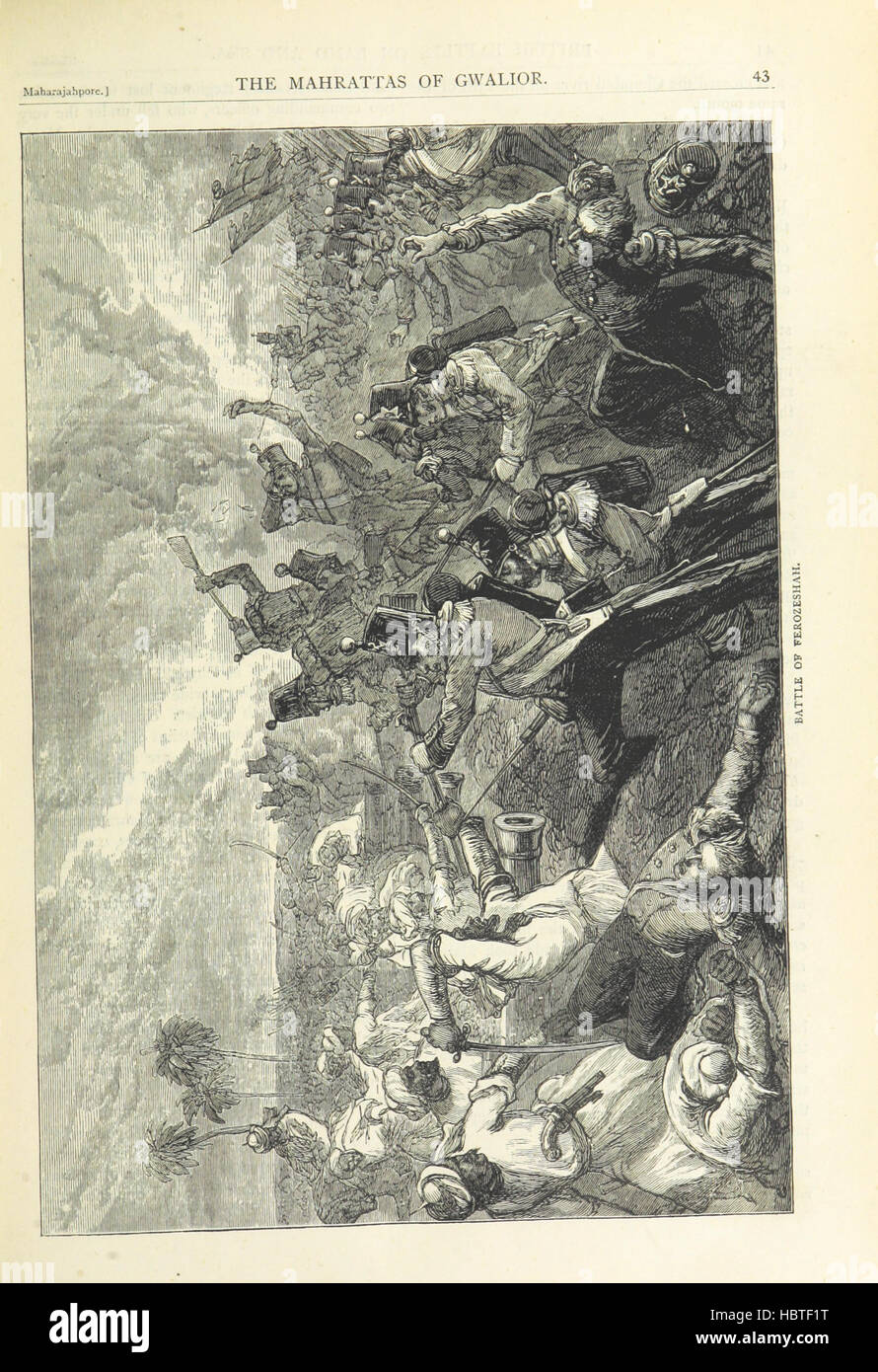Immagine presa da pagina 57 del "British battaglie di terra e di Mare' immagine presa da pagina 57 del "British battaglie su terra Foto Stock