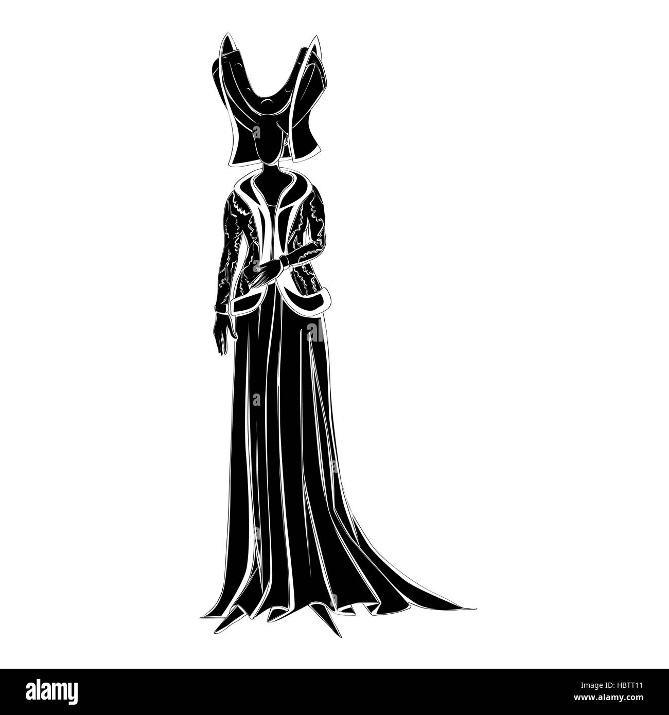 Carattere fictional silhouette Foto Stock