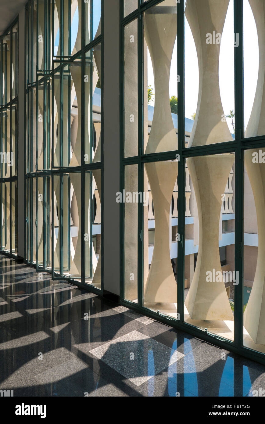 Interno o l'indipendenza palazzo nella città di Ho Chi Minh, Vietnam Foto Stock