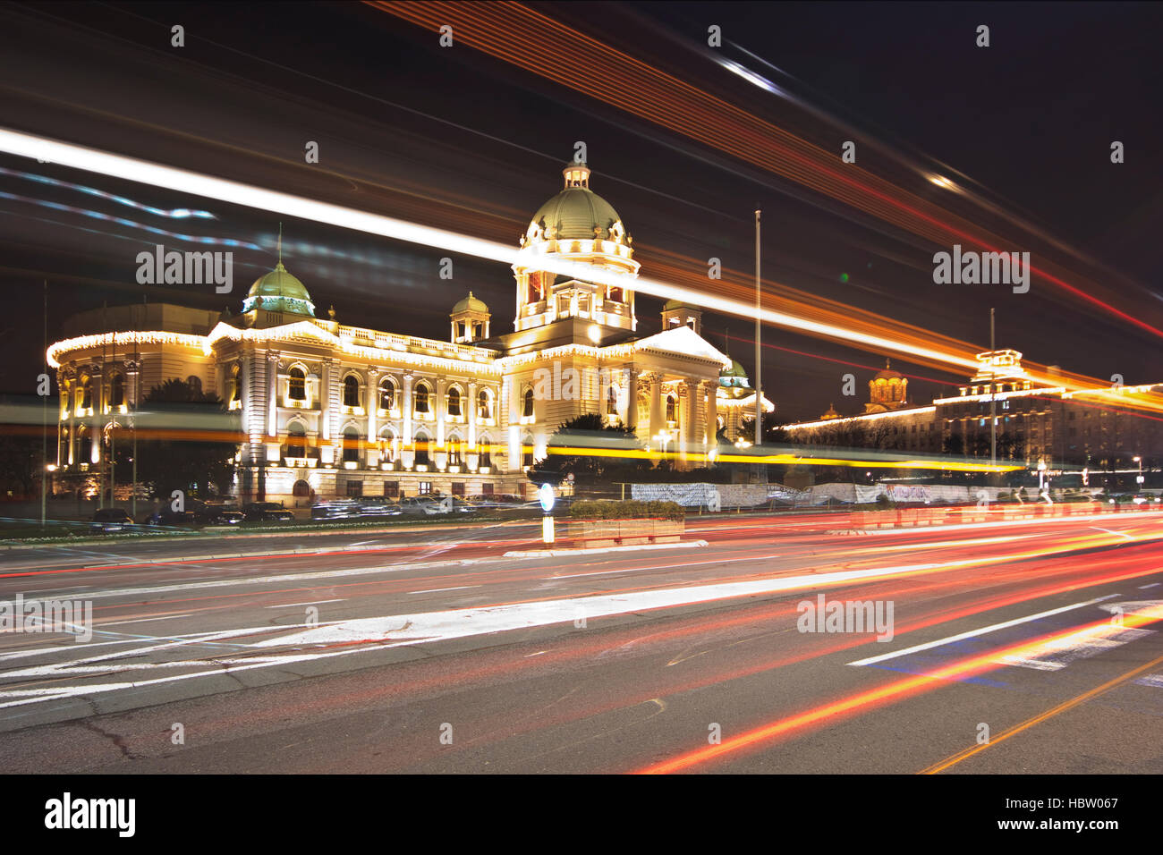 Il Parlamento della Repubblica di Serbia Foto Stock