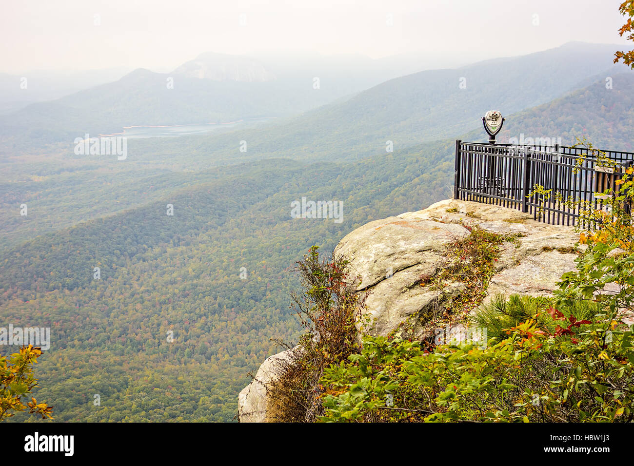 Vista del paesaggio di montagna di cedro si affacciano Foto Stock