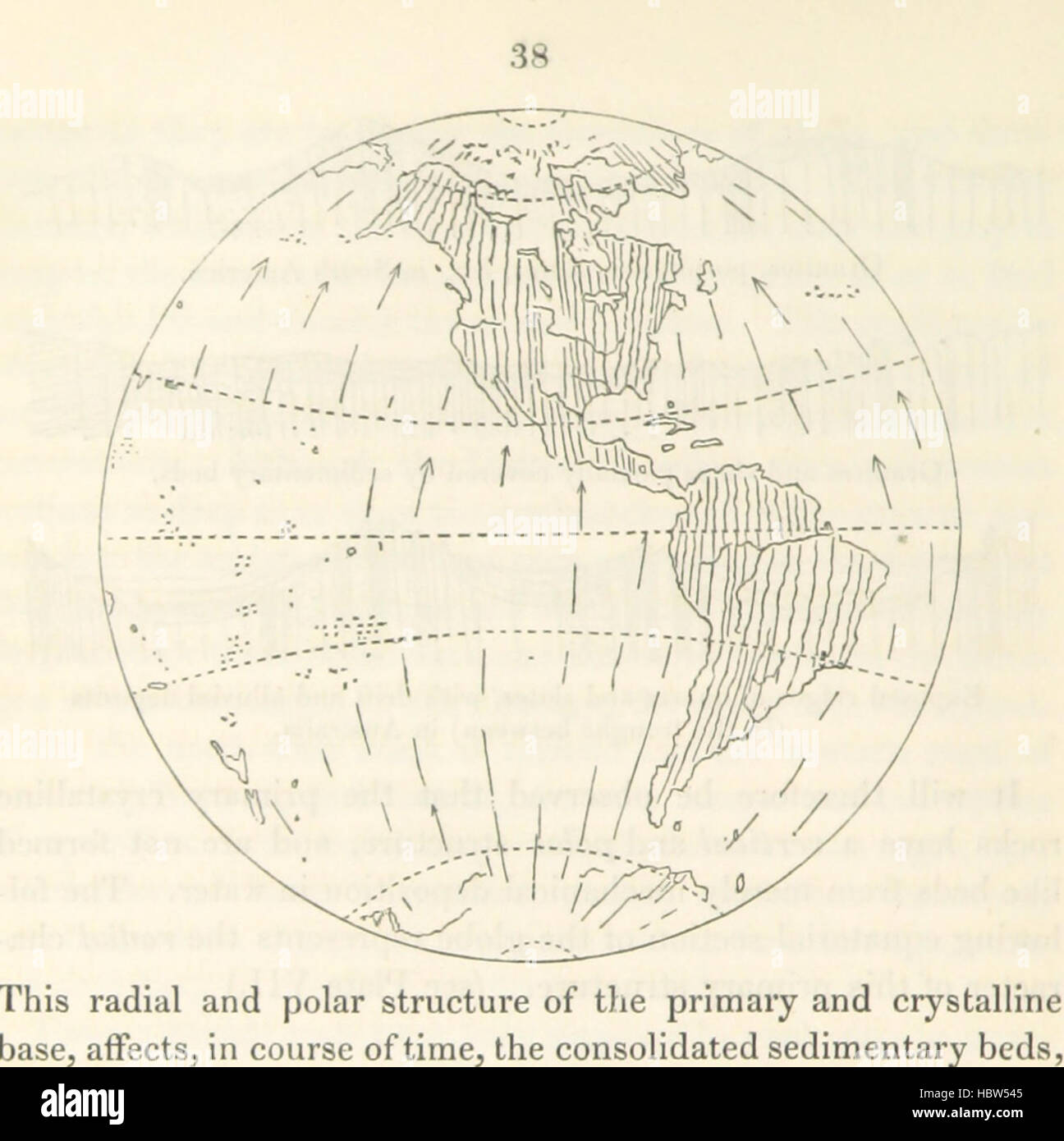 Questa immagine tratta da pagina 122 di "Geology and Terrestrial Magnetism" presenta un'illustrazione scientifica relativa alle formazioni geologiche e al campo magnetico terrestre, contribuendo alla comprensione delle scienze della Terra. Foto Stock