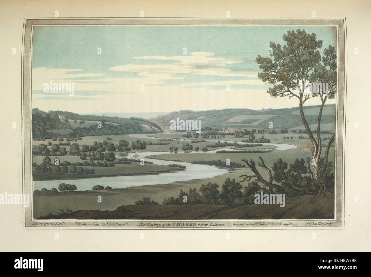 Una storia dei principali fiumi della Gran Bretagna - didascalia: 'Il fiume  Tamigi' una storia dei principali fiumi della Gran Bretagna Foto stock -  Alamy