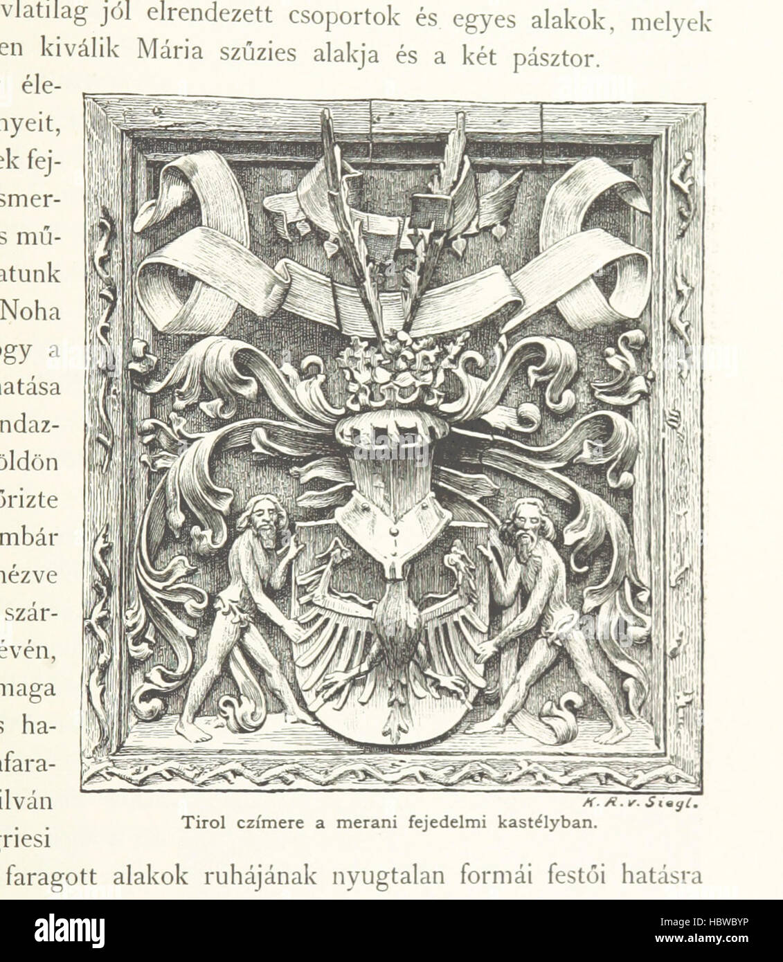 Illustrazione da pagina 483 che mostra la monarchia austro-ungarica, tra cui l'imperatore Rodolfo, i membri della famiglia reale, eventi cerimoniali e rappresentazioni politiche o culturali dell'impero. Foto Stock