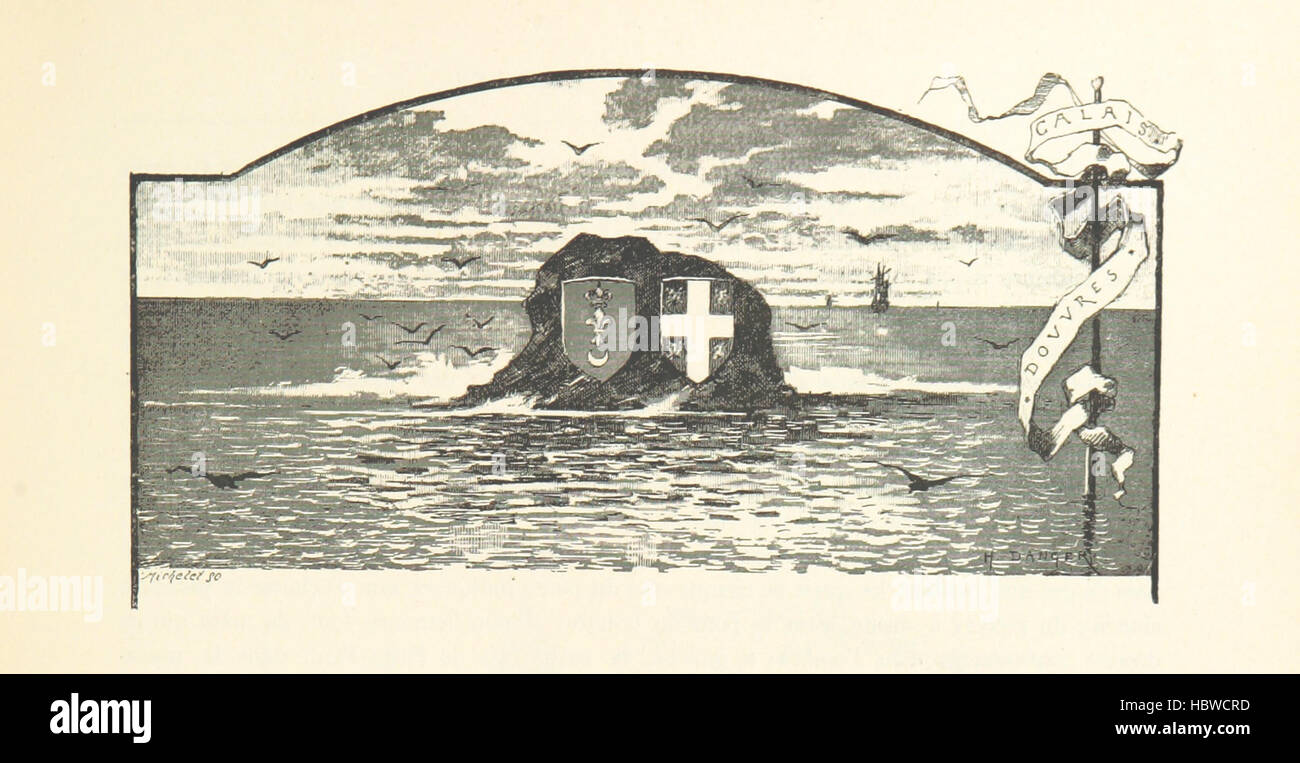 Questa pagina mostra una mappa a colori di Inghilterra, Scozia e Irlanda, evidenziando città, città, fiumi, montagne, castelli, chiese, monumenti, strade, coste e principali caratteristiche geografiche nei tre paesi. Foto Stock