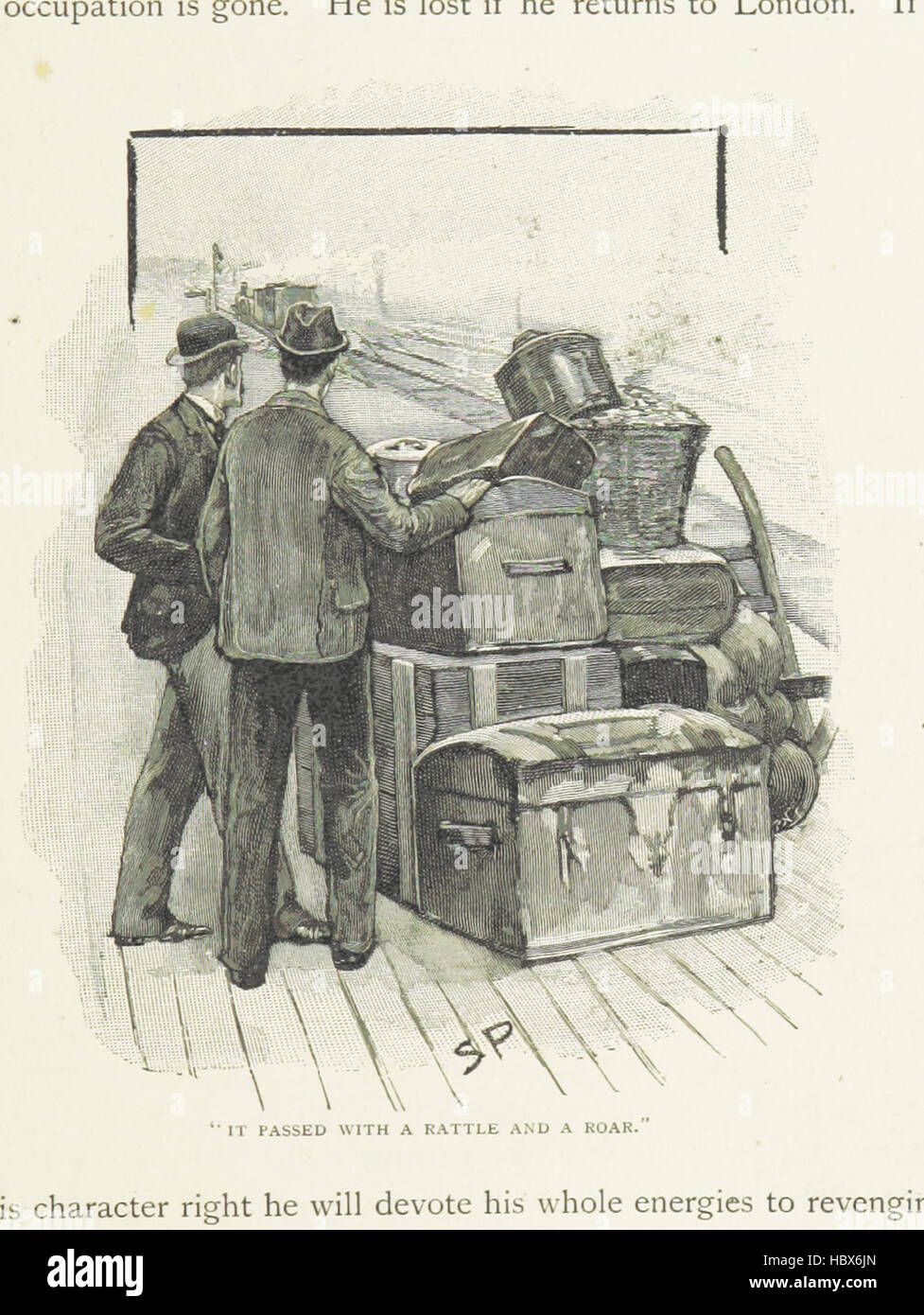 La pagina 285 mostra le illustrazioni raffiguranti Sherlock Holmes e il dottor Watson che indagano su casi, tra cui interazioni con i personaggi, ambientazioni di Londra e scene del crimine. Foto Stock