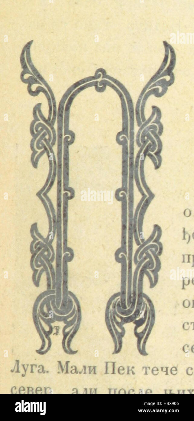 Immagine presa da pagina 879 di 'Србија, опис земле, народа и државе ... Илустровао ... В. Тителбах' immagine presa da pagina 879 di 'Србија, опис земле, народа Foto Stock