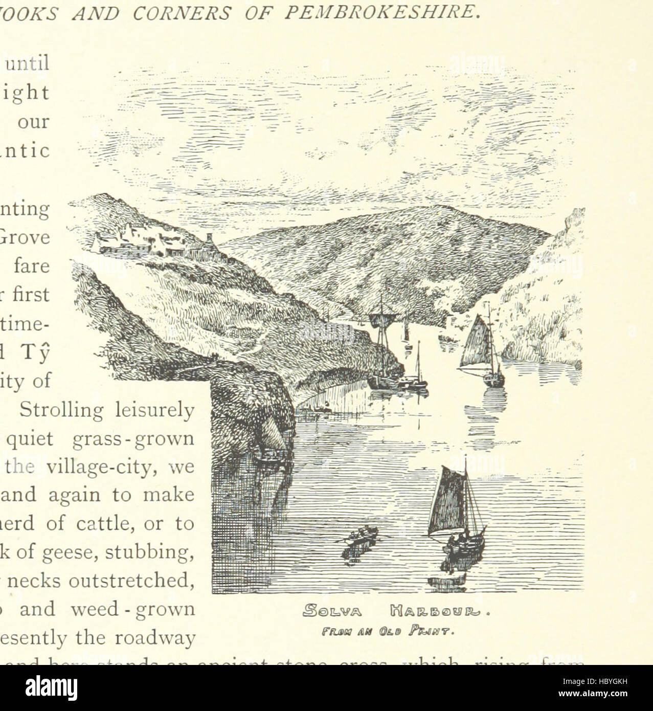 Immagine presa da pagina 166 di "angoli e nicchie di Pembrokeshire. Disegnata e descritta da H. T. Timmins. L.P' immagine presa da pagina 166 di "angoli e nicchie di Foto Stock