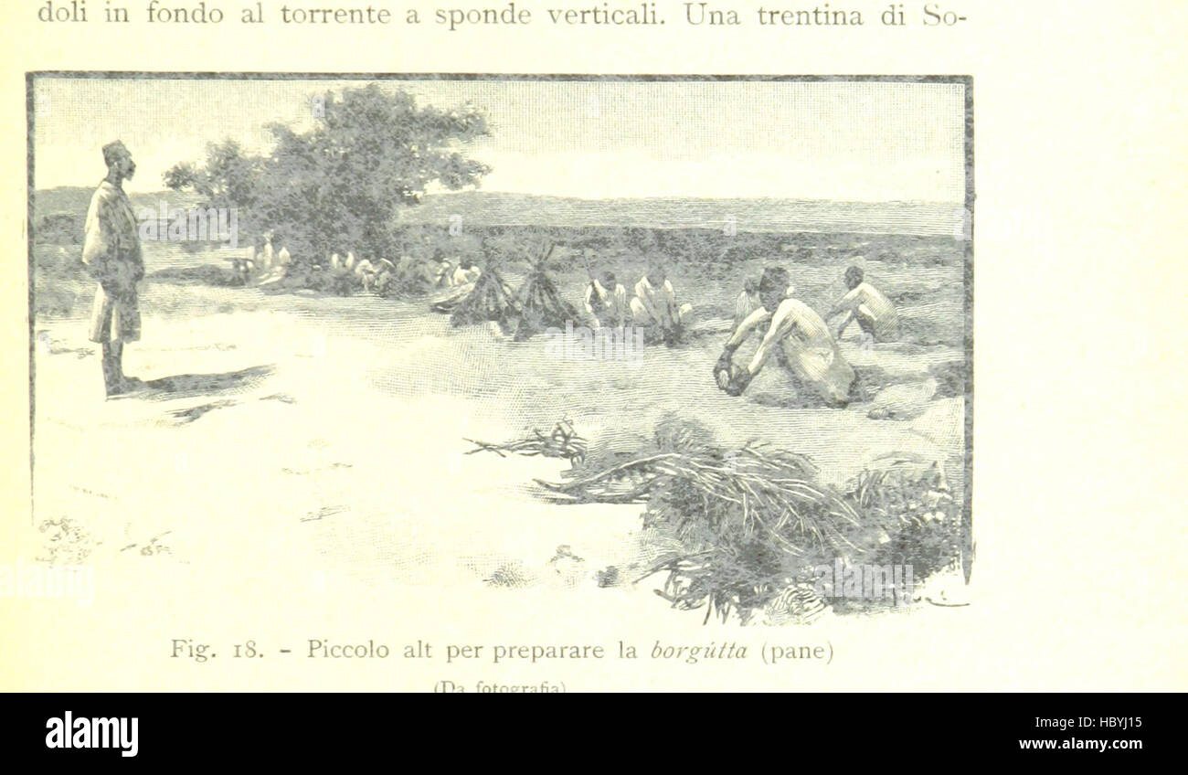 Immagine presa da pagina 105 di " Viaggi di scoperta nel cuore dell'Africa. Il Giuba esplorato sotto gli auspici della Società geografica italiana. Con 143 incisioni e 4 grandi carte geografiche, etc' immagine presa da pagina 105 di " Viaggi di scoperta nel Foto Stock