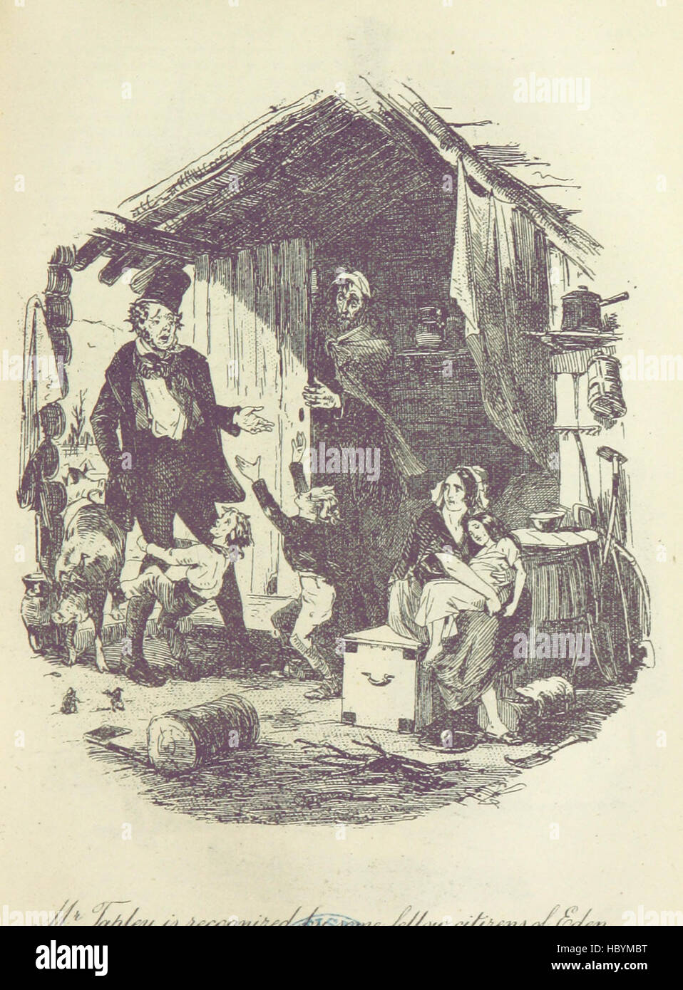 La vita e le avventure di Martin Chuzzlewit. [Con piastre.] immagine presa da pagina 375 di "La vita e avventure Foto Stock