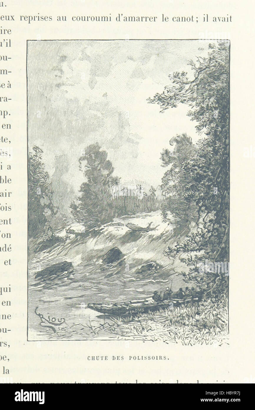 Pagina 483 di "Chez nos Indiens" mostra illustrazioni e una mappa che documenta quattro anni nella Guyana francese, raffigurando comunità indigene, vita quotidiana, paesaggi e pratiche culturali. Foto Stock