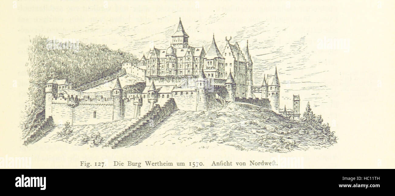 Immagine presa da pagina 357 di 'Die alte Burg Wertheim am Main und die ehemaligen Befestigungen der Stadt ... Mit ... 133 Abbildungen, etc' immagine presa da pagina 357 di 'Die alte Burg Wertheim Foto Stock