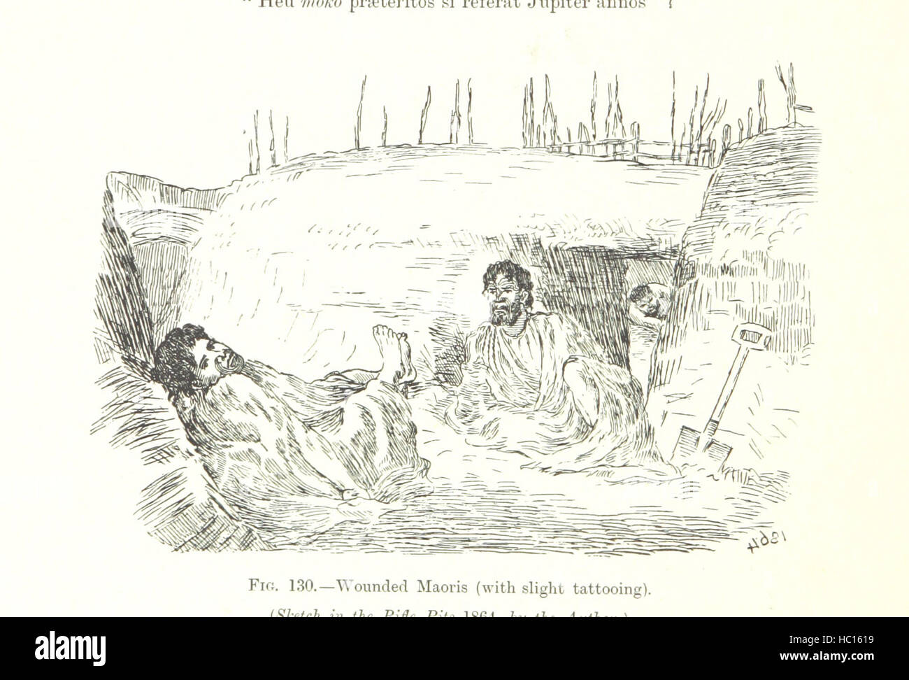 Immagine presa da pagina 156 di 'Moko; o, Maori tatuaggio ... Con ... illustrazioni, etc' immagine presa da pagina 156 di 'Moko; o, Maori tatuaggio Foto Stock