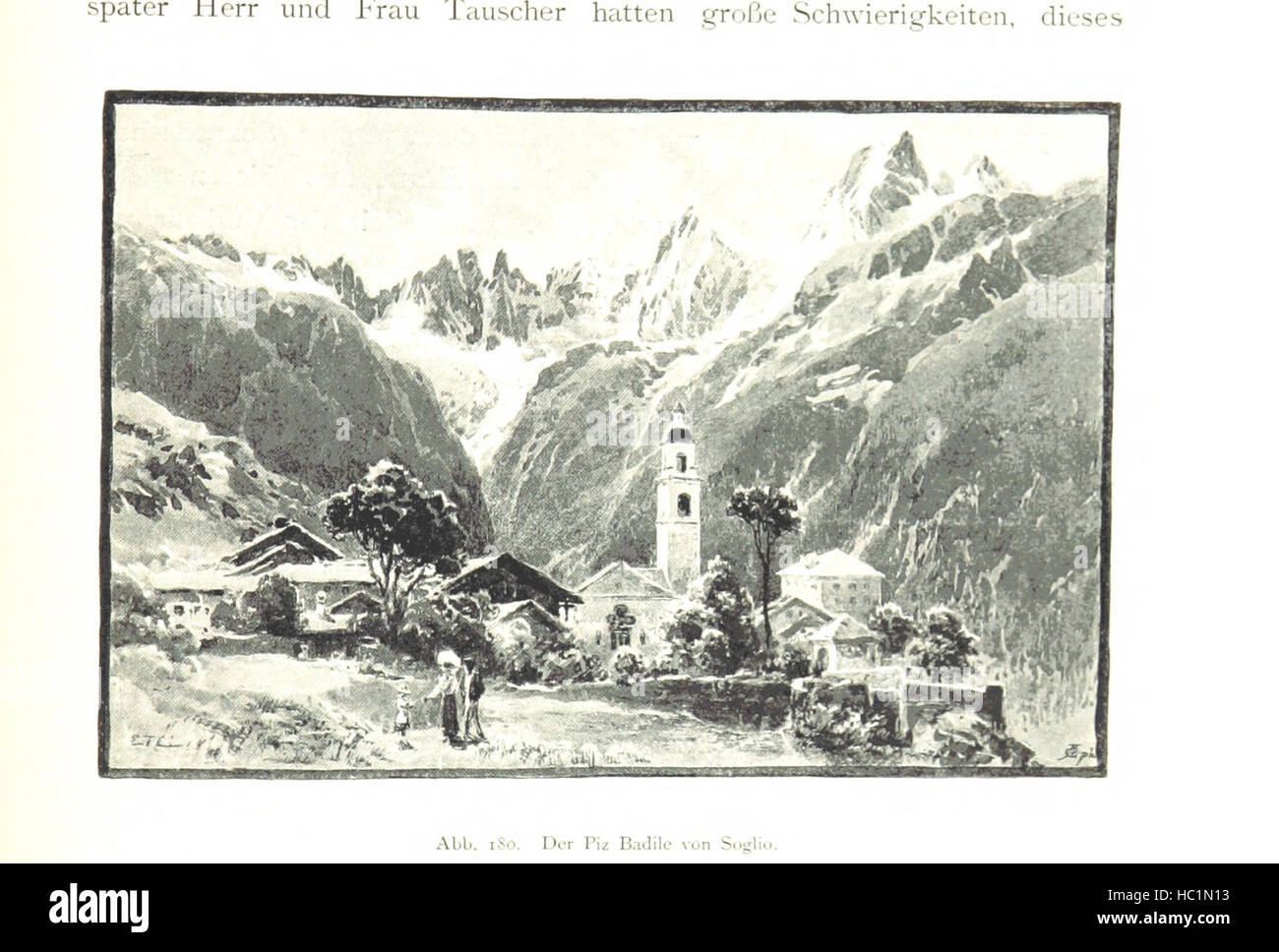 Immagine presa da pagina 461 del 'Aus den Alpen ... Illustriert, etc' immagine presa da pagina 461 del 'Aus den Alpen Foto Stock