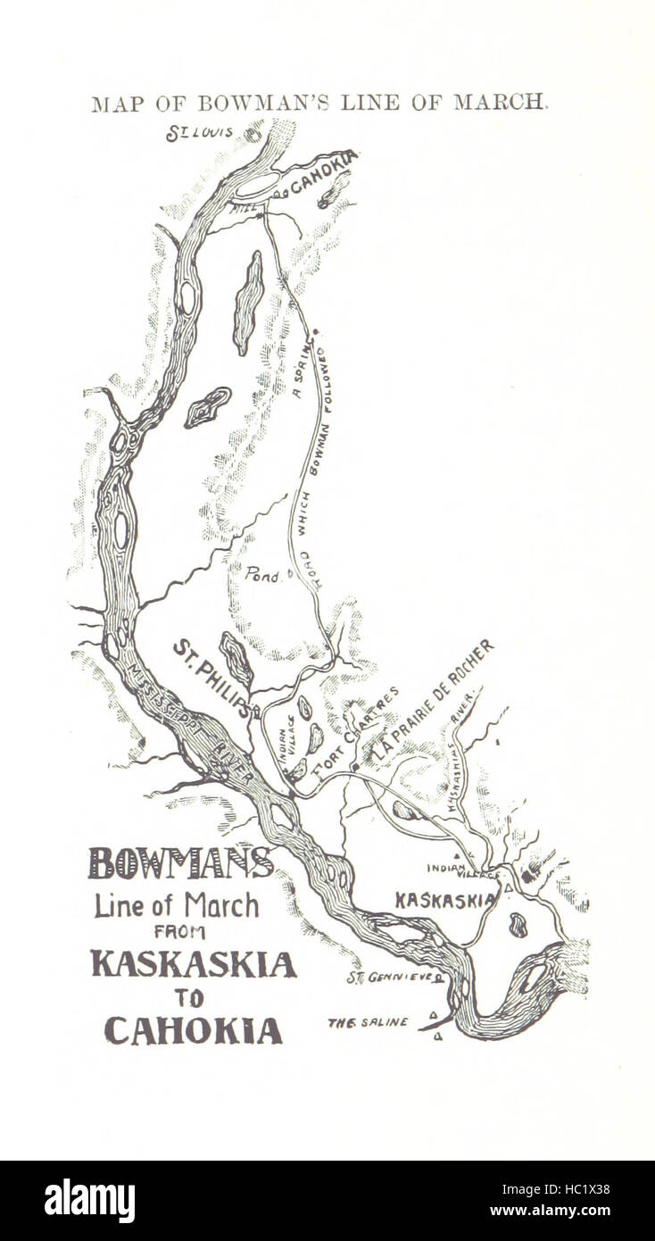 Immagine presa da pagina 202 di 'Conquista del paese a nord-ovest del fiume Ohio, 1778-1783, e la vita di gen. George Rogers Clark. Oltre cento e venticinque illustrazioni. Con numerosi schizzi di uomini che hanno servito sotto Clark, etc' immagine presa da pagina 202 di 'Conquista del paese Foto Stock