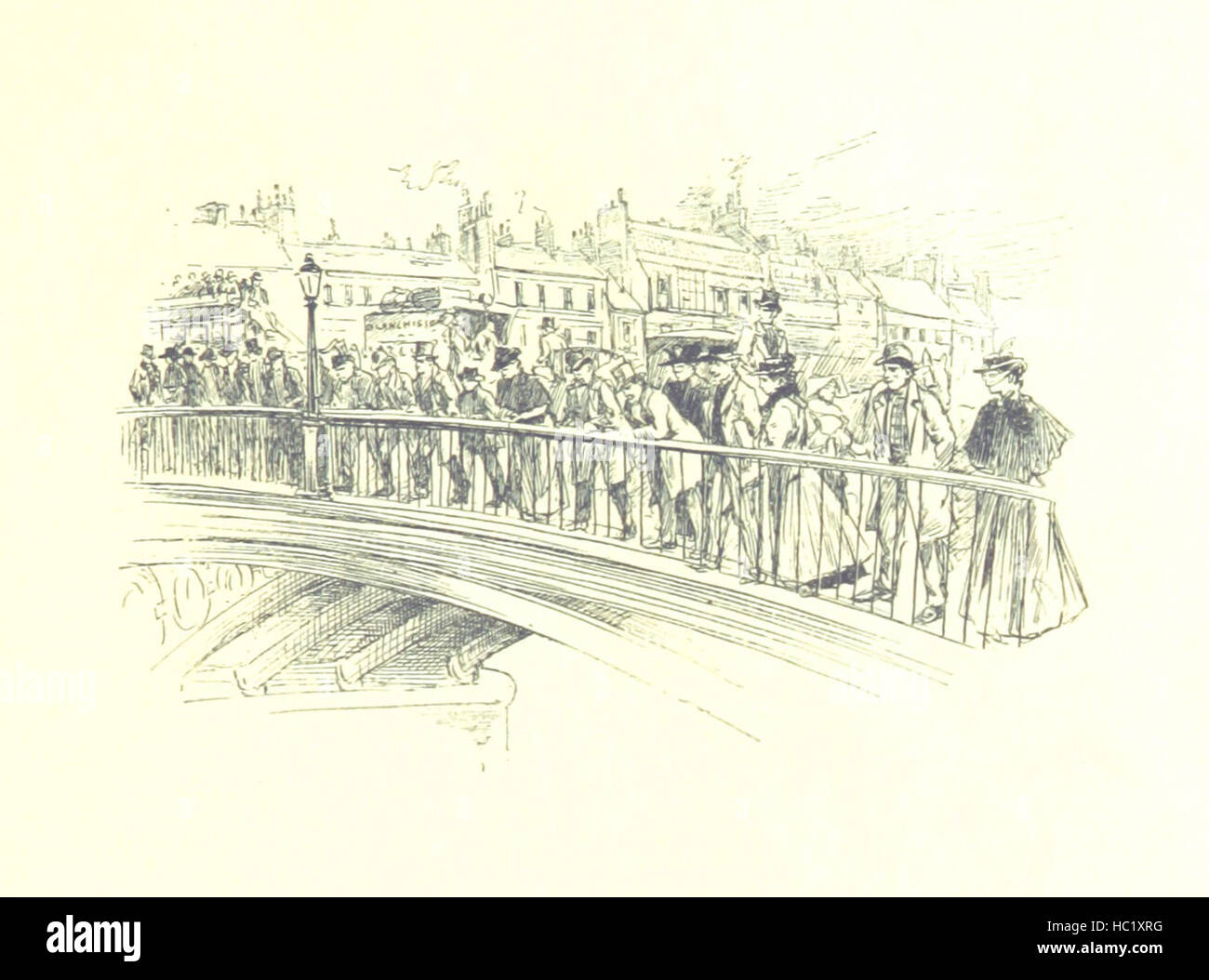 Immagine presa da pagina 59 del 'Badauderies parisiennes. Les Rassemblements: physiologies de la rue ... [Modificato con un] prologo par O. Uzanne, etc' immagine presa da pagina 59 del 'Badauderies parisiennes Les Rassemblements Foto Stock