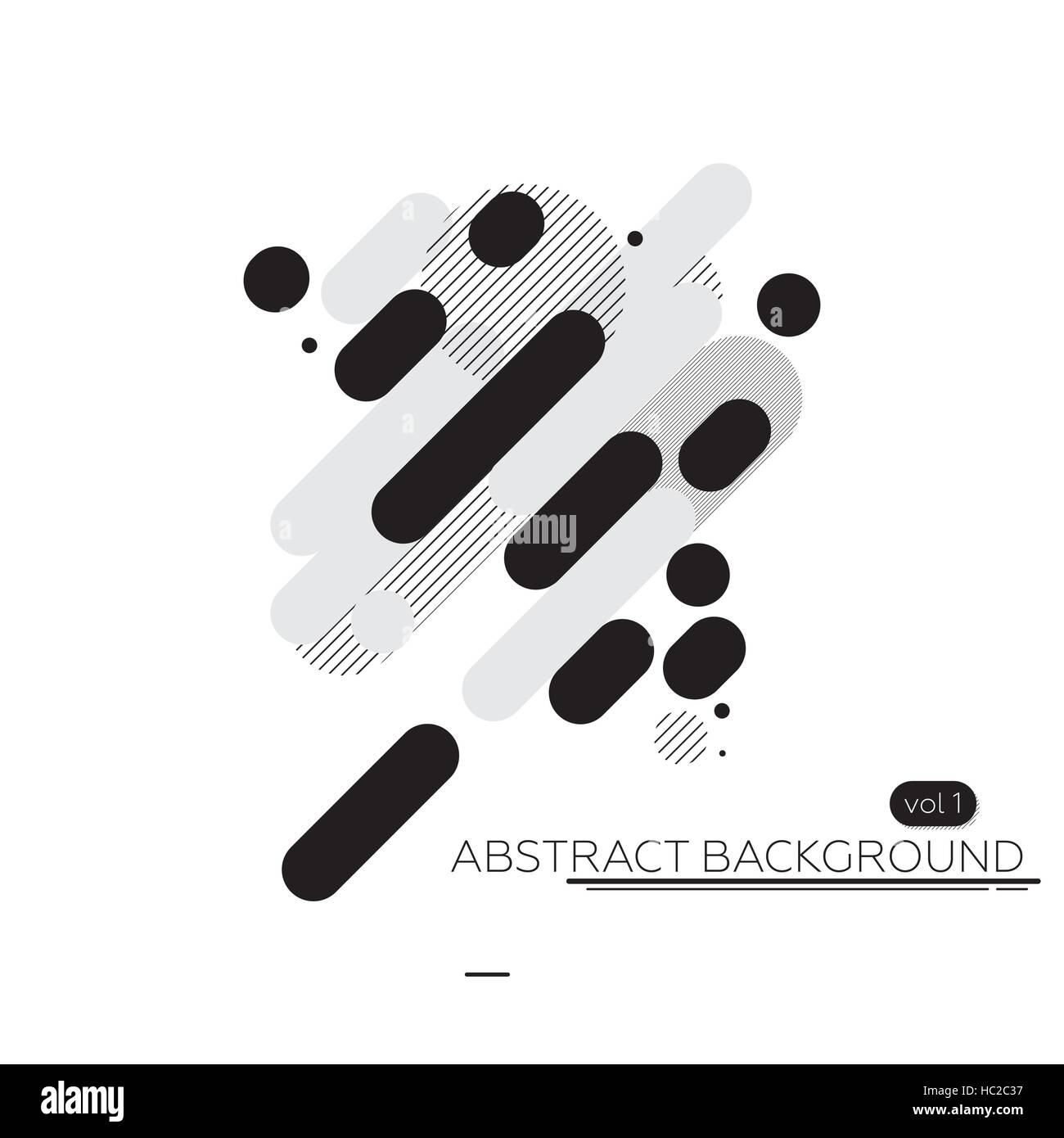 Minima sfondo astratta in bianco e nero Illustrazione Vettoriale