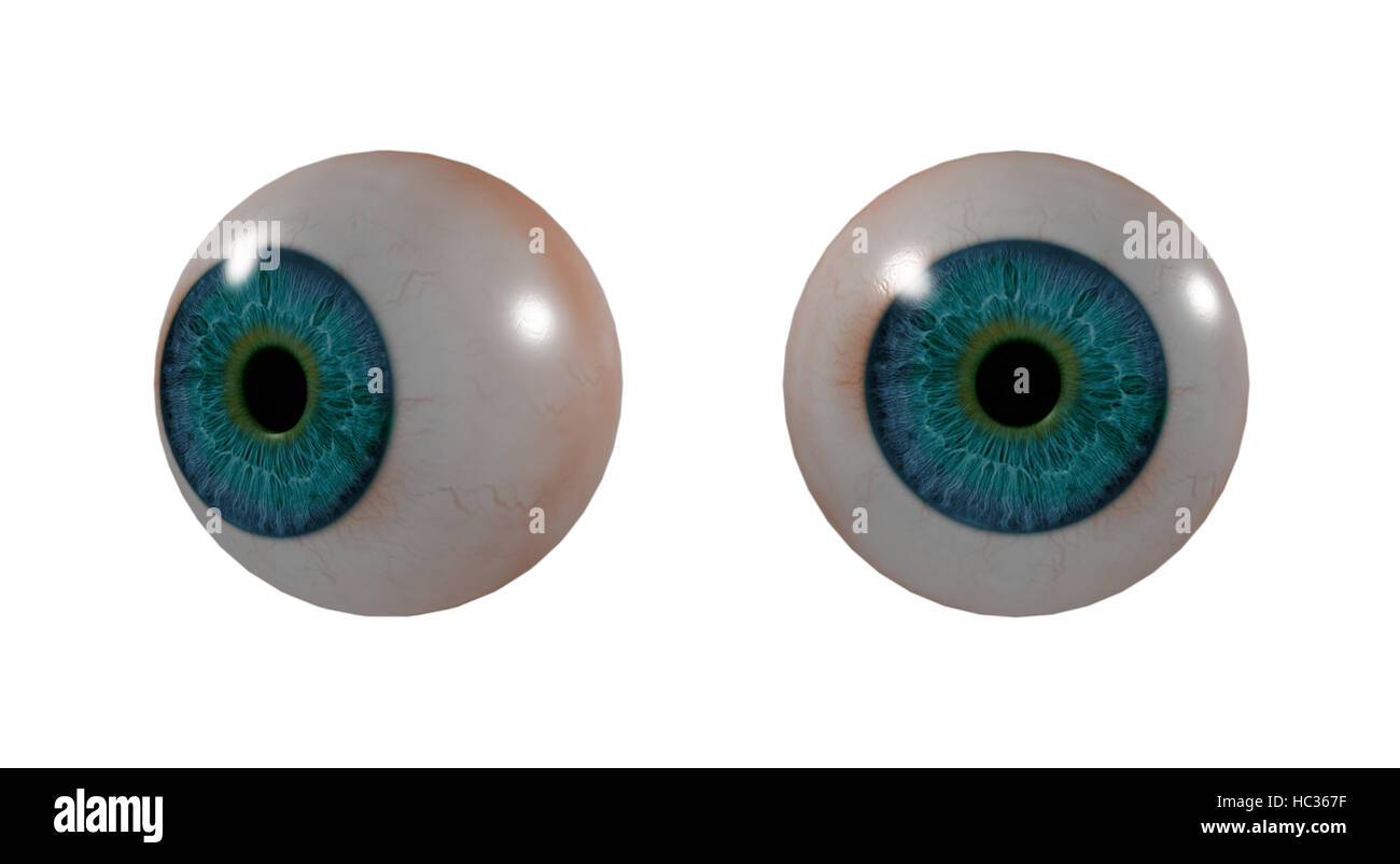 3D illustrazione medica dell'occhio Foto Stock