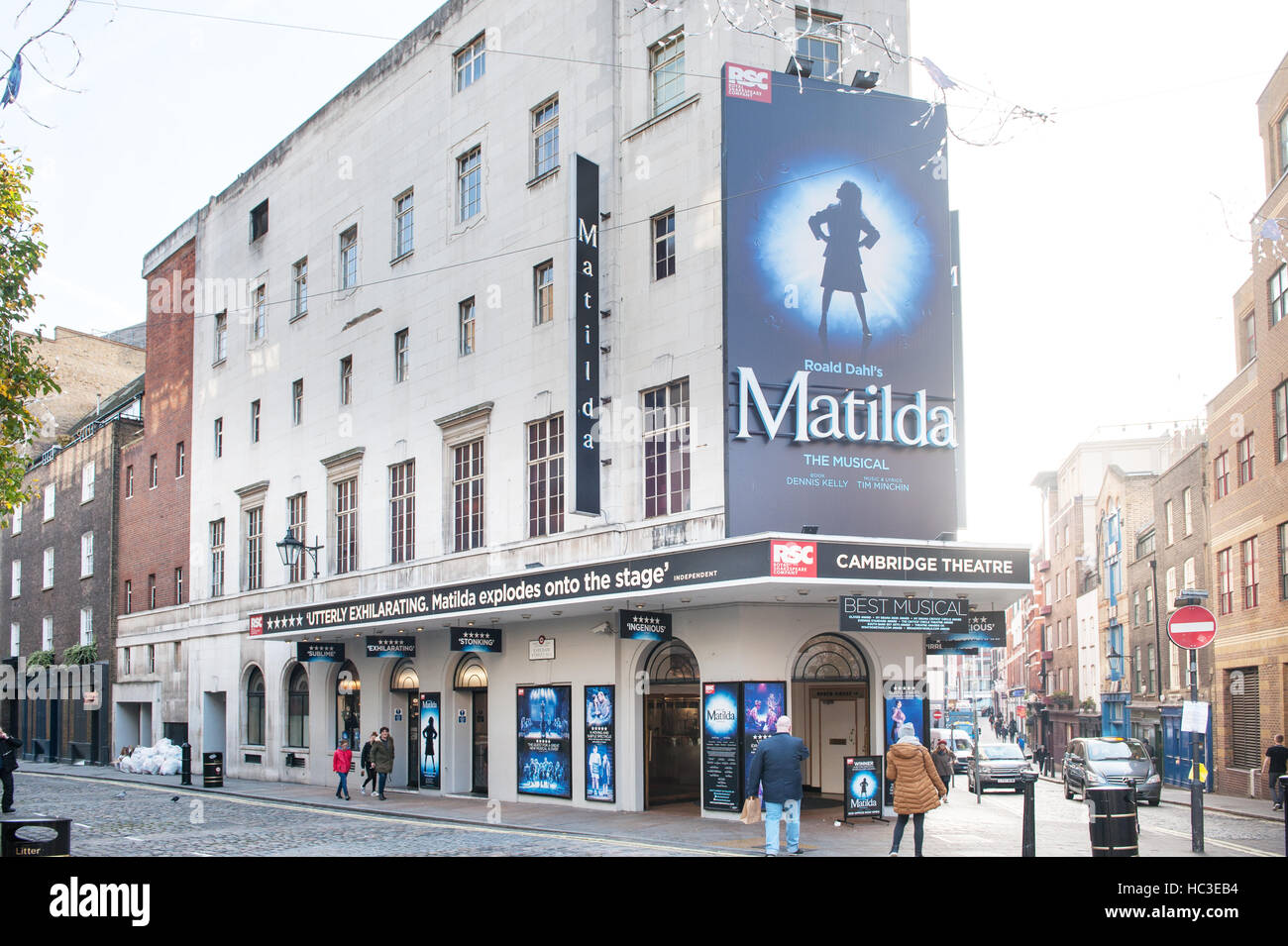 Cambridge Theatre London matilda Roald Dahl Foto Stock