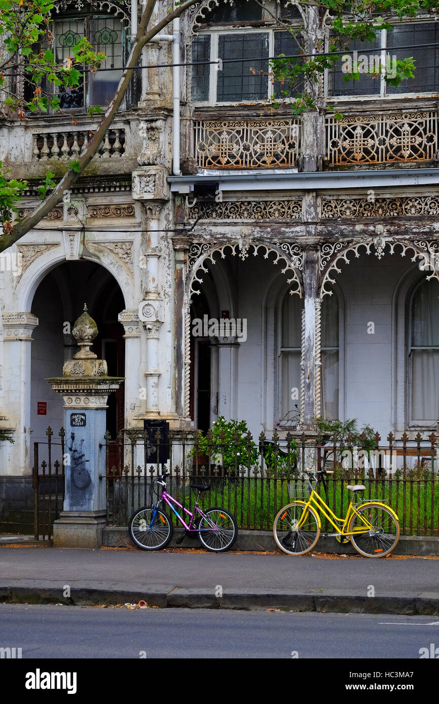 Architettura vittoriana in Melbourne Australia Foto Stock