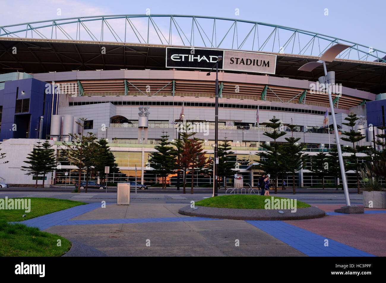 La Etihad Stadium di Melbourne, Australia Foto Stock