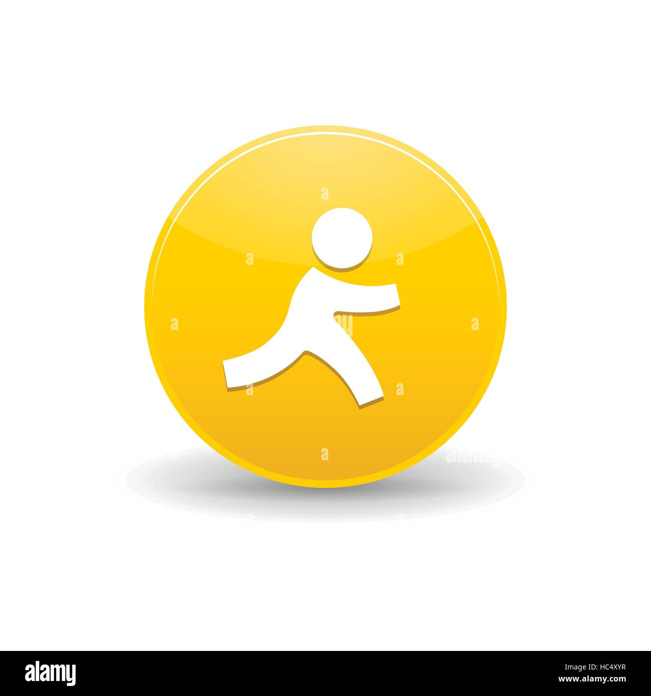 Icona AIM, stile semplice Illustrazione Vettoriale