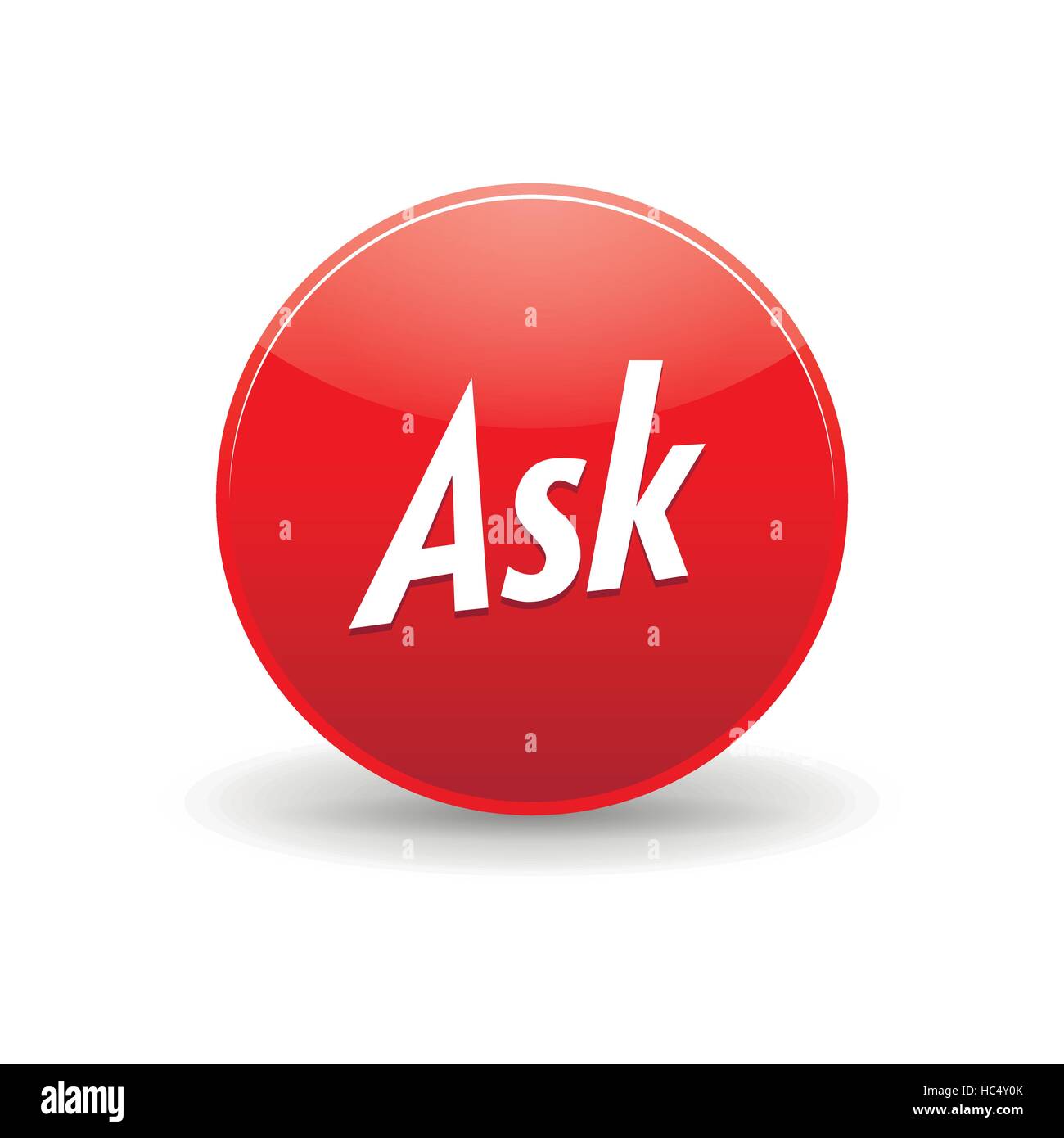 Chiedere l'icona della barra degli strumenti in stile semplice Illustrazione Vettoriale