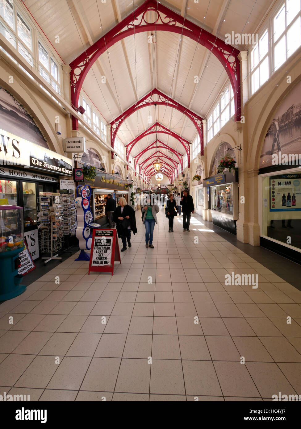 Il mercato Vittoriano, Old Market Hall, Inverness, Highlands, Scotland, Regno Unito. Foto Stock