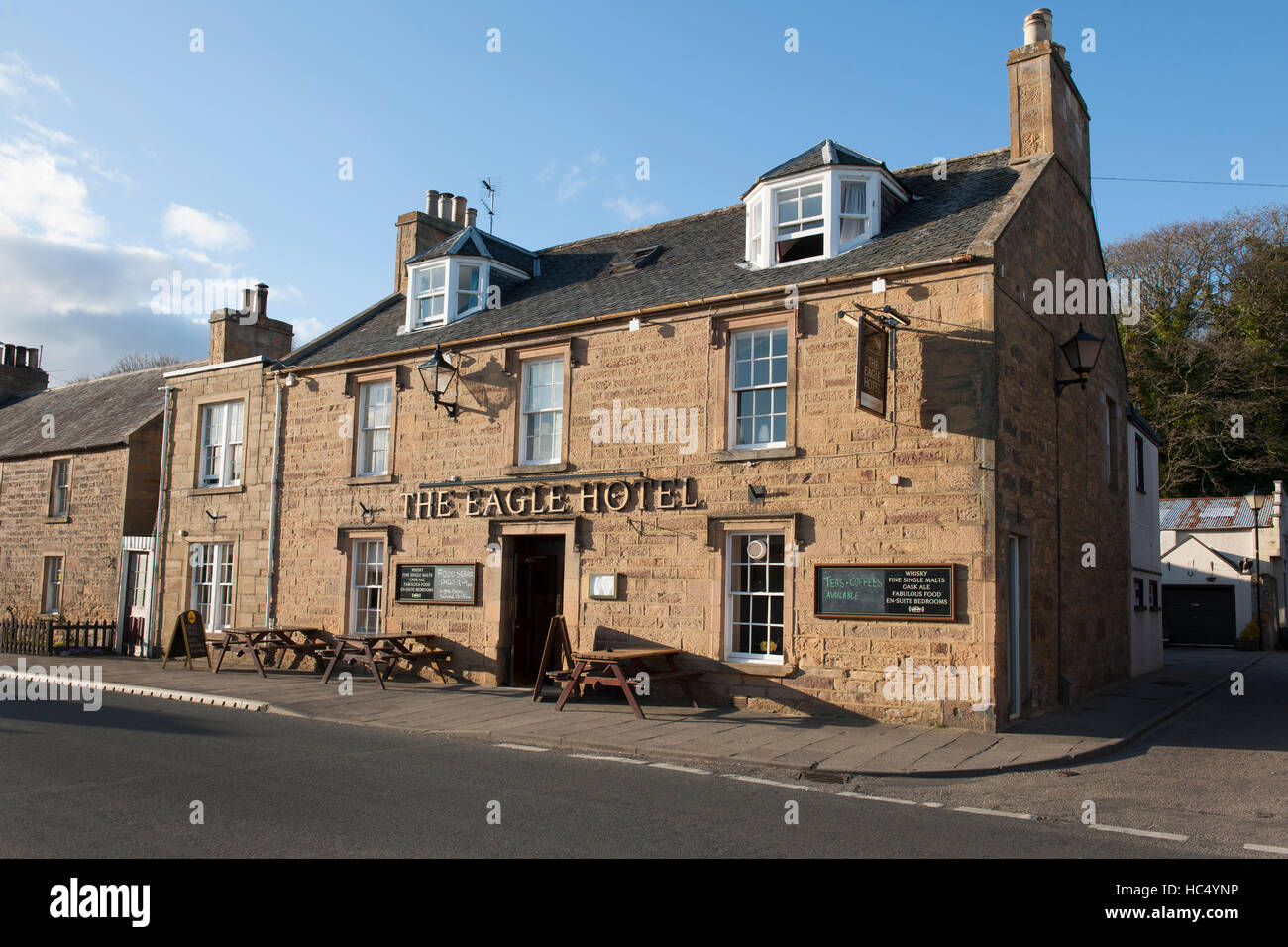 L'Hotel Aquila, Castle Street, Dornoch, Sutherland, Scotland, Regno Unito. Foto Stock