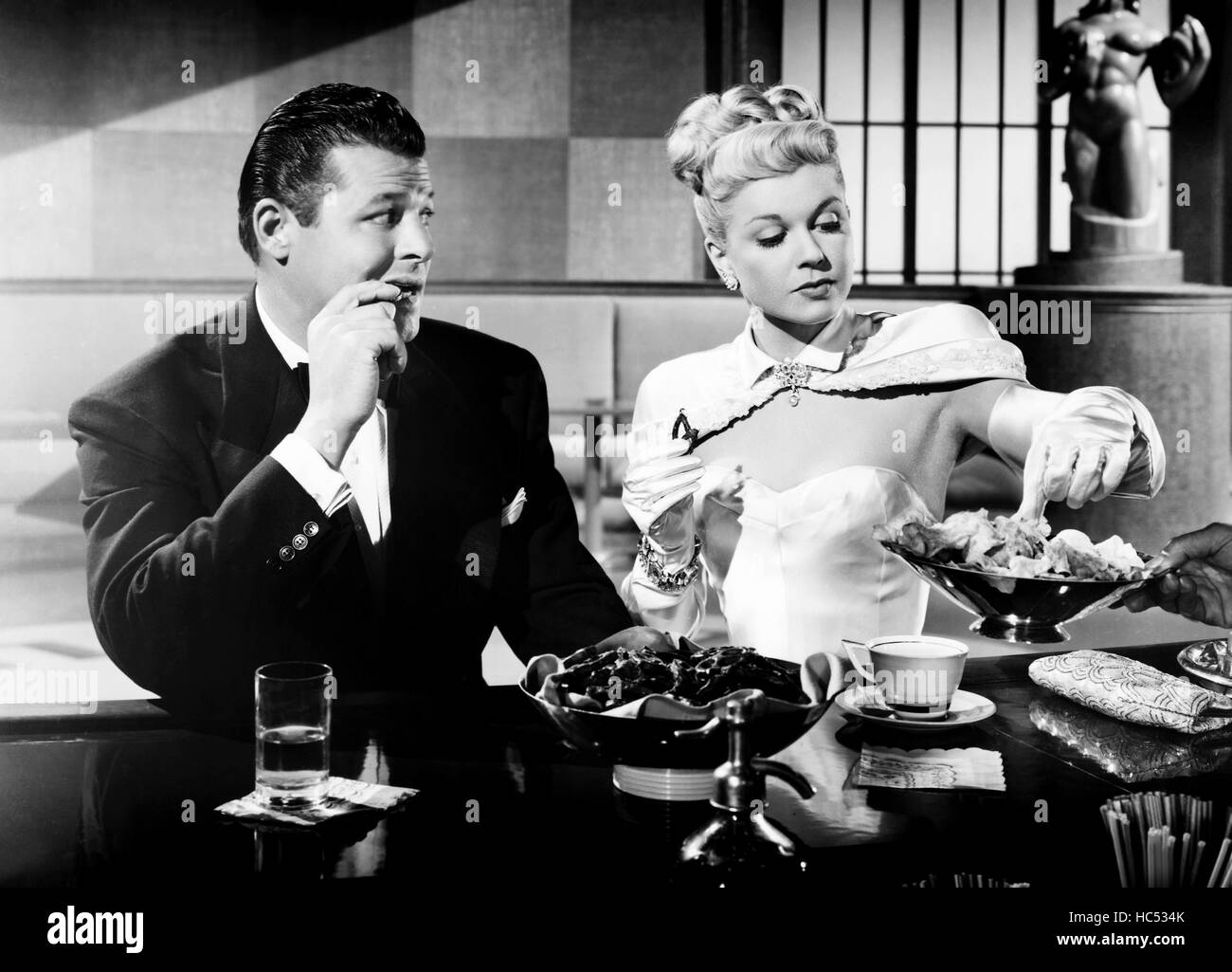 Romanticismo in alto mare, da sinistra, Jack Carson, Doris Day, 1948 Foto Stock