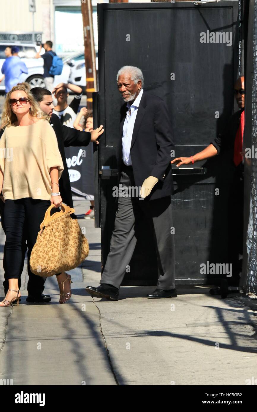 Morgan Freeman lascia "Jimmy Kimmel Live!" dopo la comparsa sullo spettacolo che presenta: Morgan Freeman dove: Hollywood, California, Stati Uniti quando: 04 Ago 2016 Foto Stock