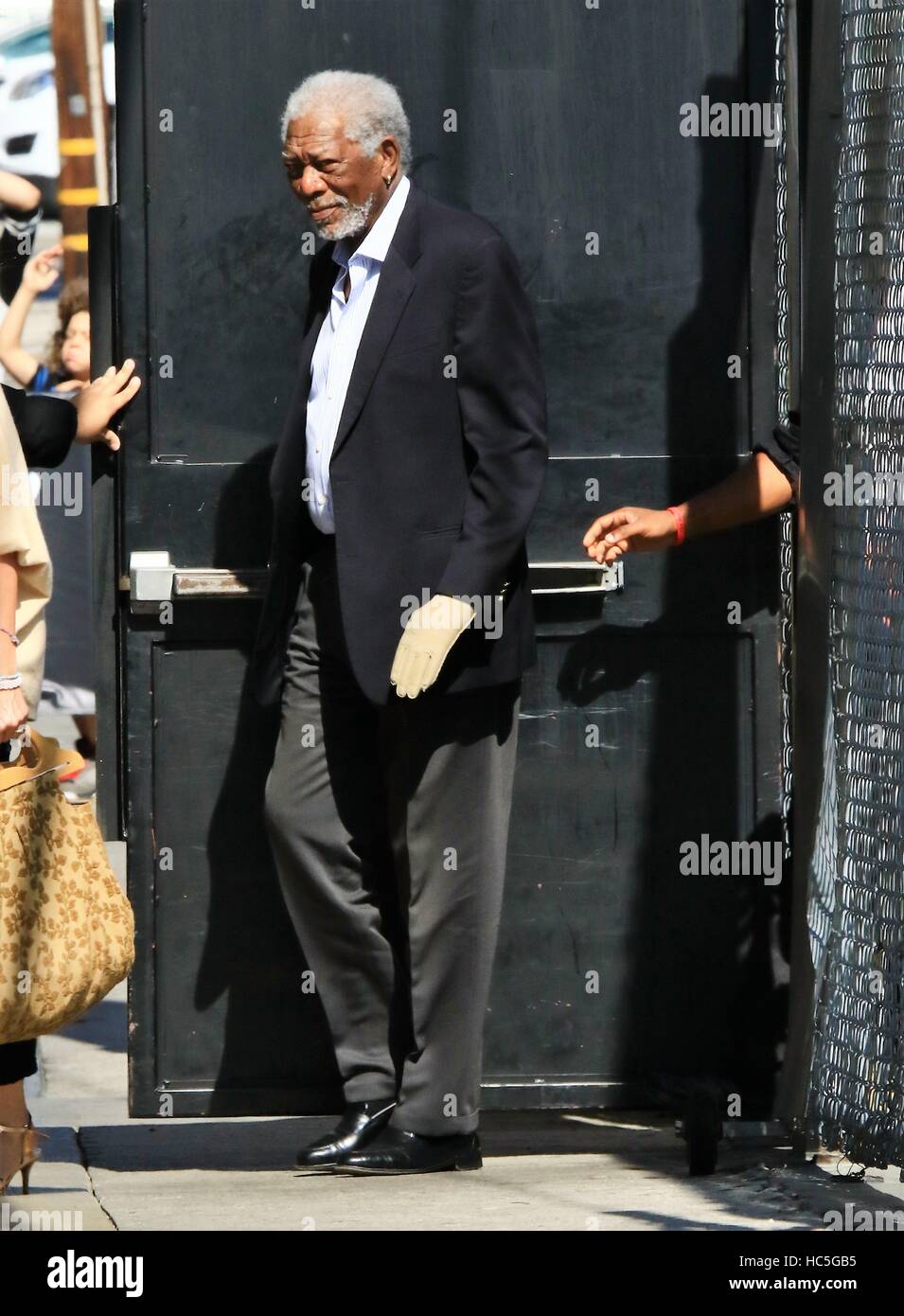 Morgan Freeman lascia "Jimmy Kimmel Live!" dopo la comparsa sullo spettacolo che presenta: Morgan Freeman dove: Hollywood, California, Stati Uniti quando: 04 Ago 2016 Foto Stock