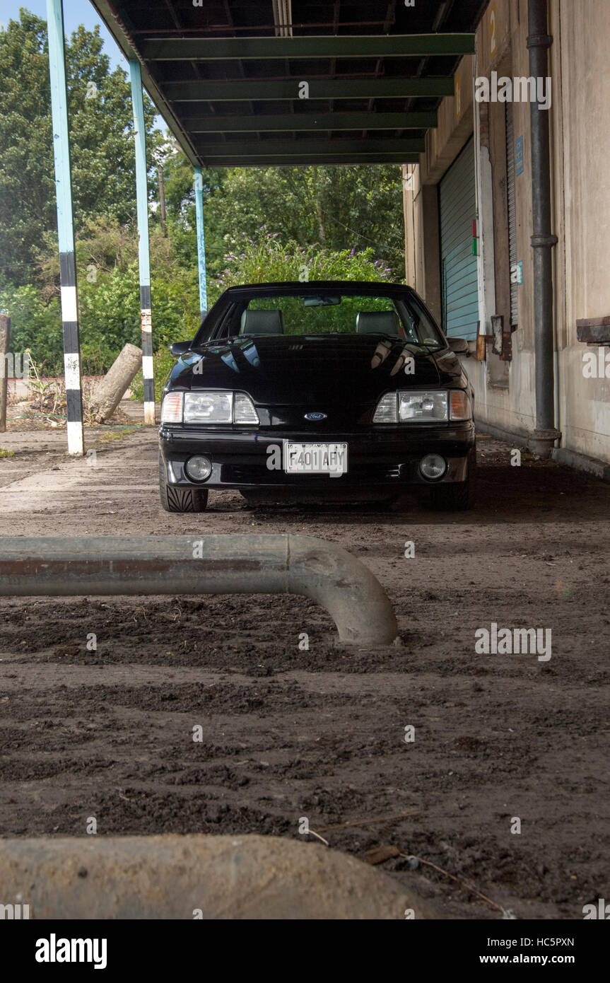 1989 "Fox" forma del corpo Ford Mustang GT Foto Stock