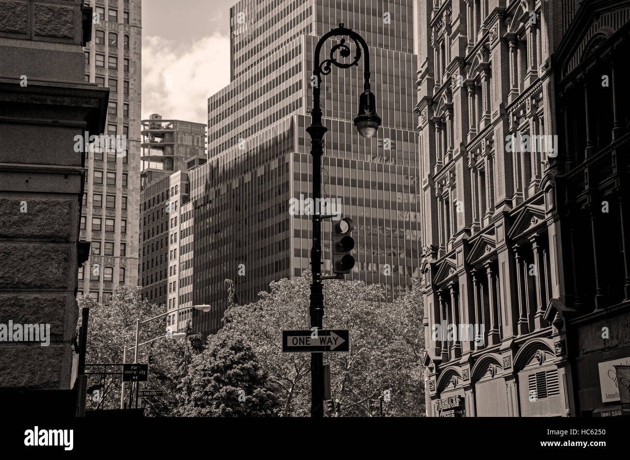 Il vescovo crook lampost Foto Stock