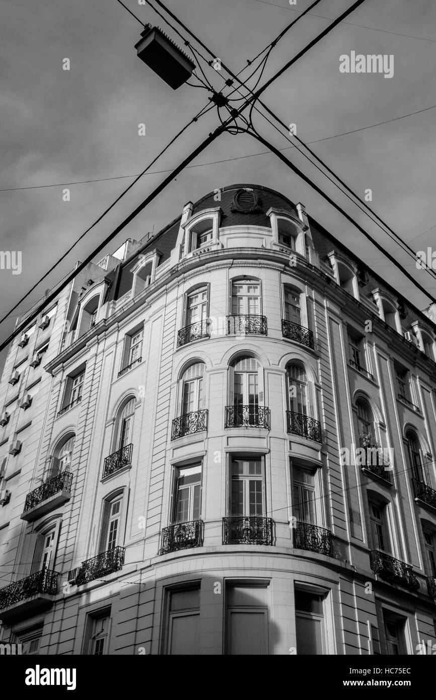 Il vecchio edificio in Buenos Aires. Foto Stock