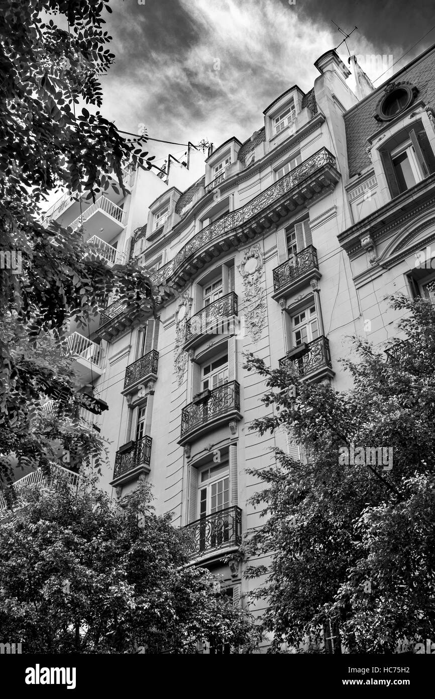 Il vecchio edificio in Buenos Aires. Foto Stock
