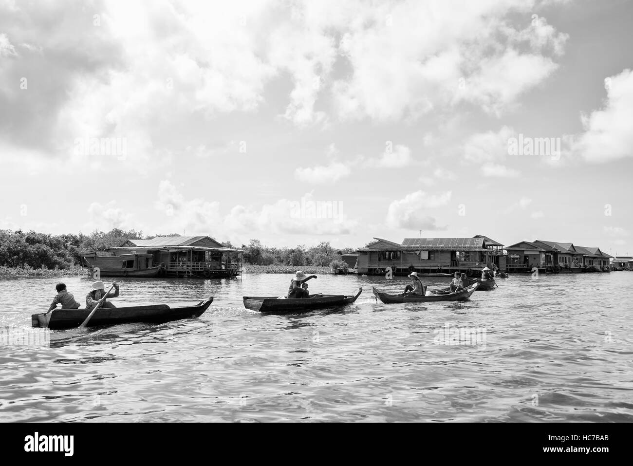 Villaggio galleggiante, Siem Reap Foto Stock