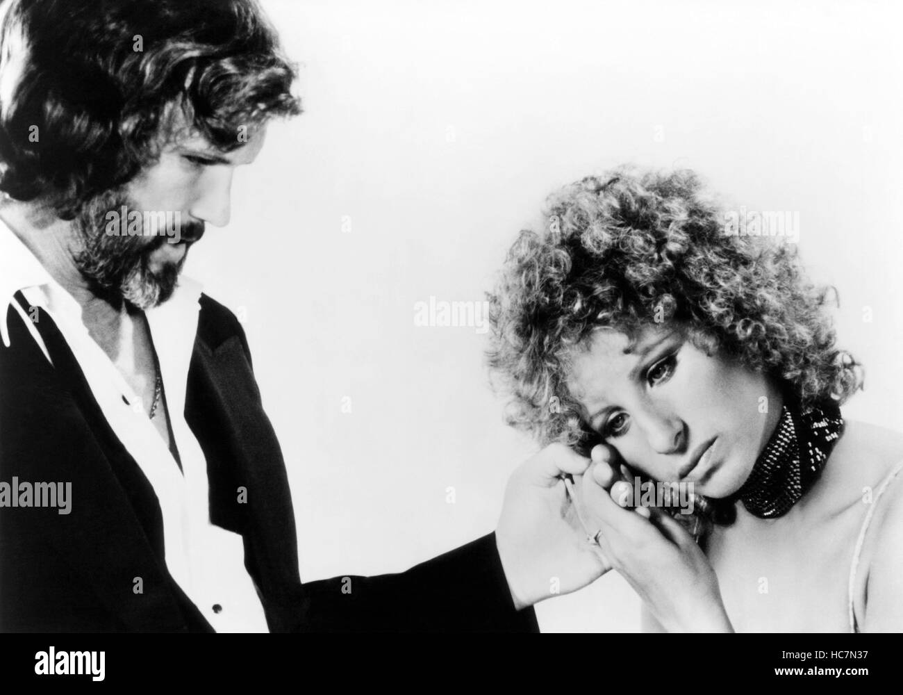 È nata una stella, Kris Kristofferson, Barbra Streisand, 1976 Foto stock Alamy