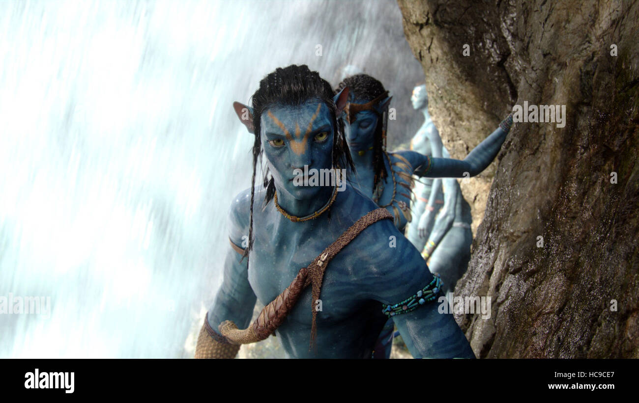 AVATAR, da sinistra: Sam Worthington Zoe Saldana, 2009. TM & Copyright ©20th Century Fox. Tutti i diritti riservati/cortesia Everett Foto Stock