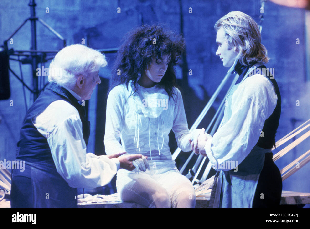 La sposa, Quentin Crisp, Jennifer Beals, Sting, 1985, (c) Columbia/cortesia Everett Collection Foto Stock
