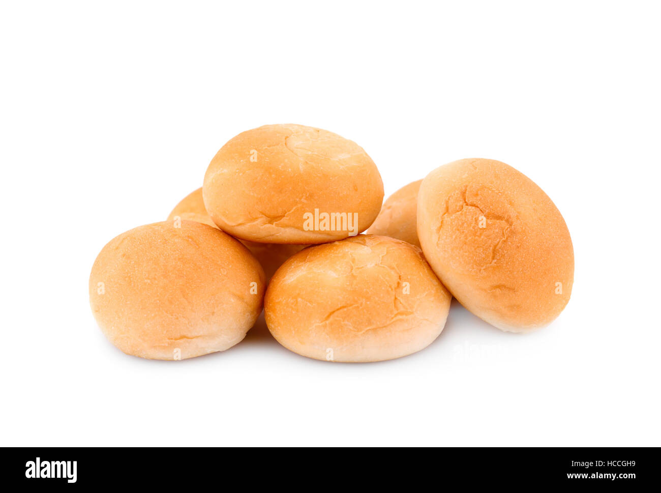 Pane fresco isolato su sfondo bianco. Foto Stock