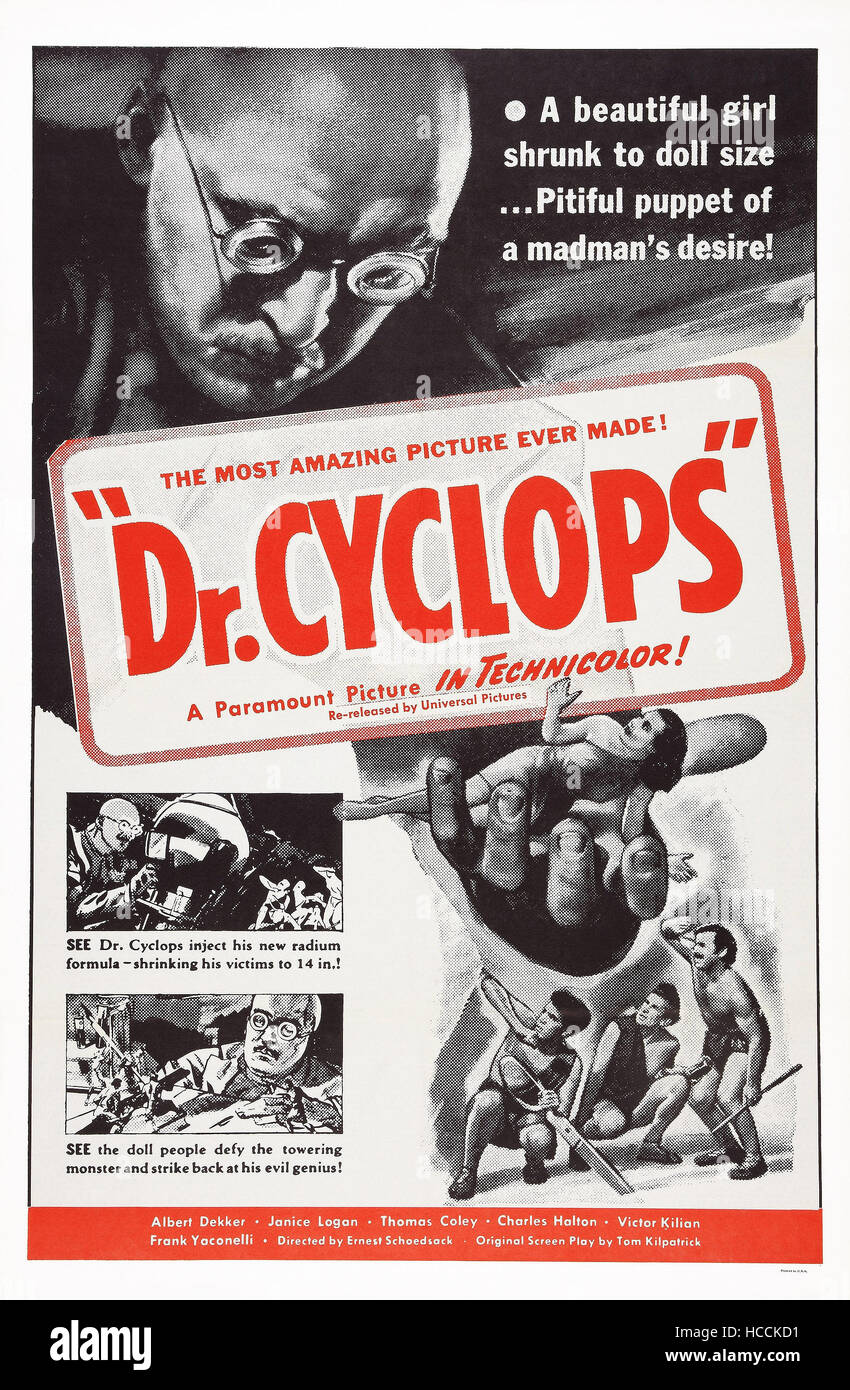 Il DR. Ciclope, noi locandina, Albert Dekker, 1940 Foto Stock