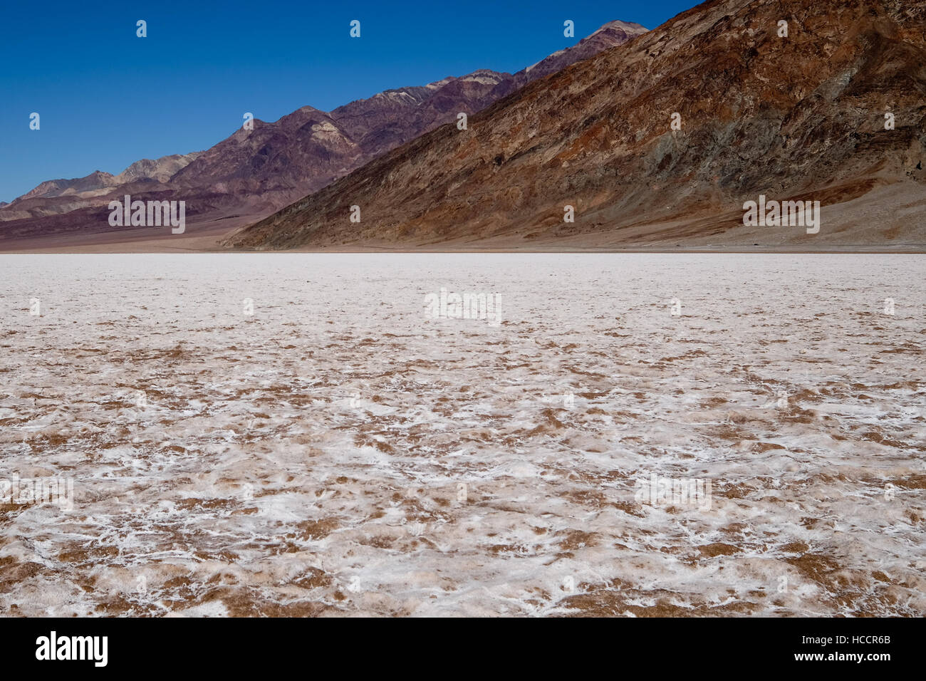 Il bacino di Badwater in California's Death Valley Foto Stock