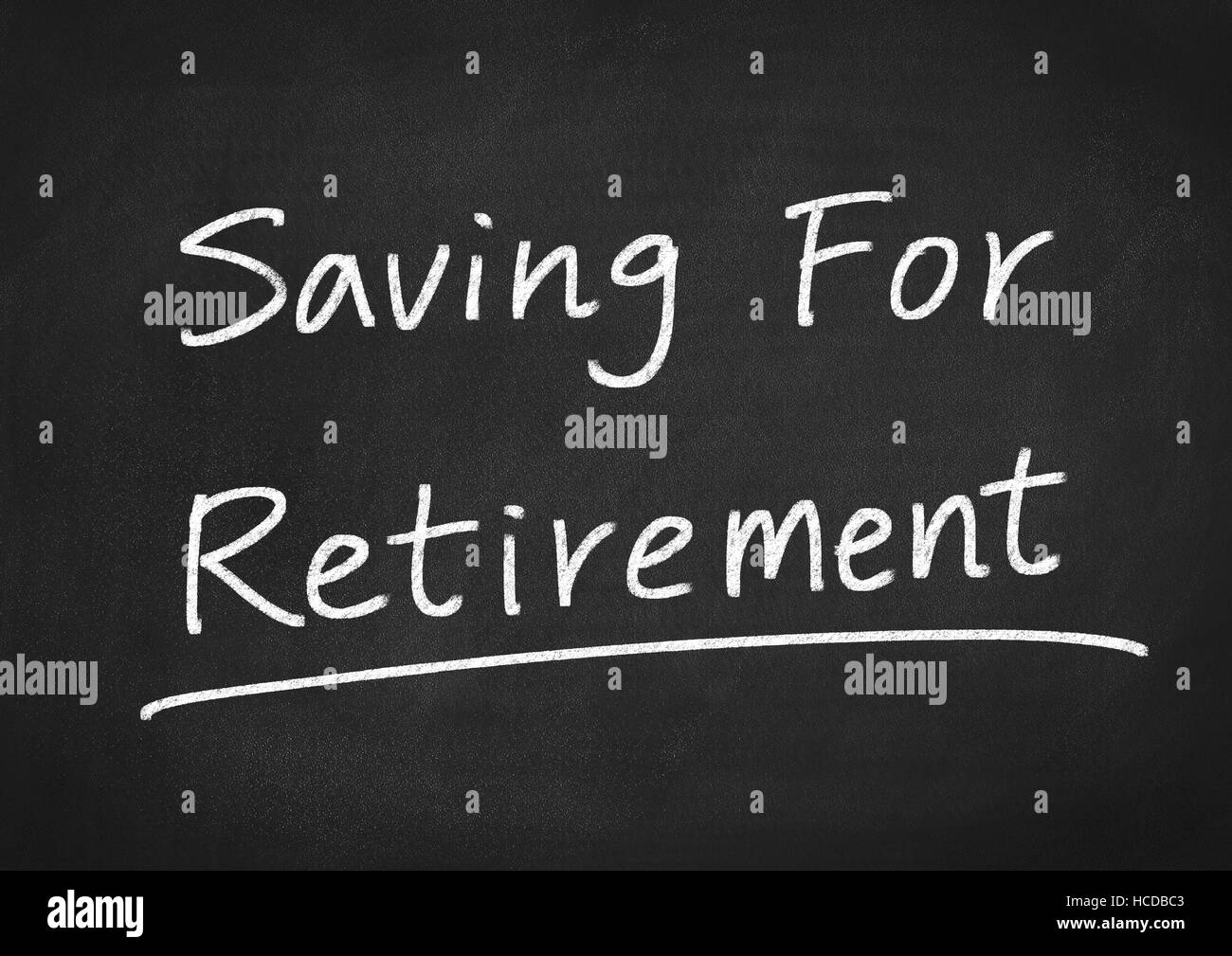 Il risparmio per il pensionamento Foto Stock