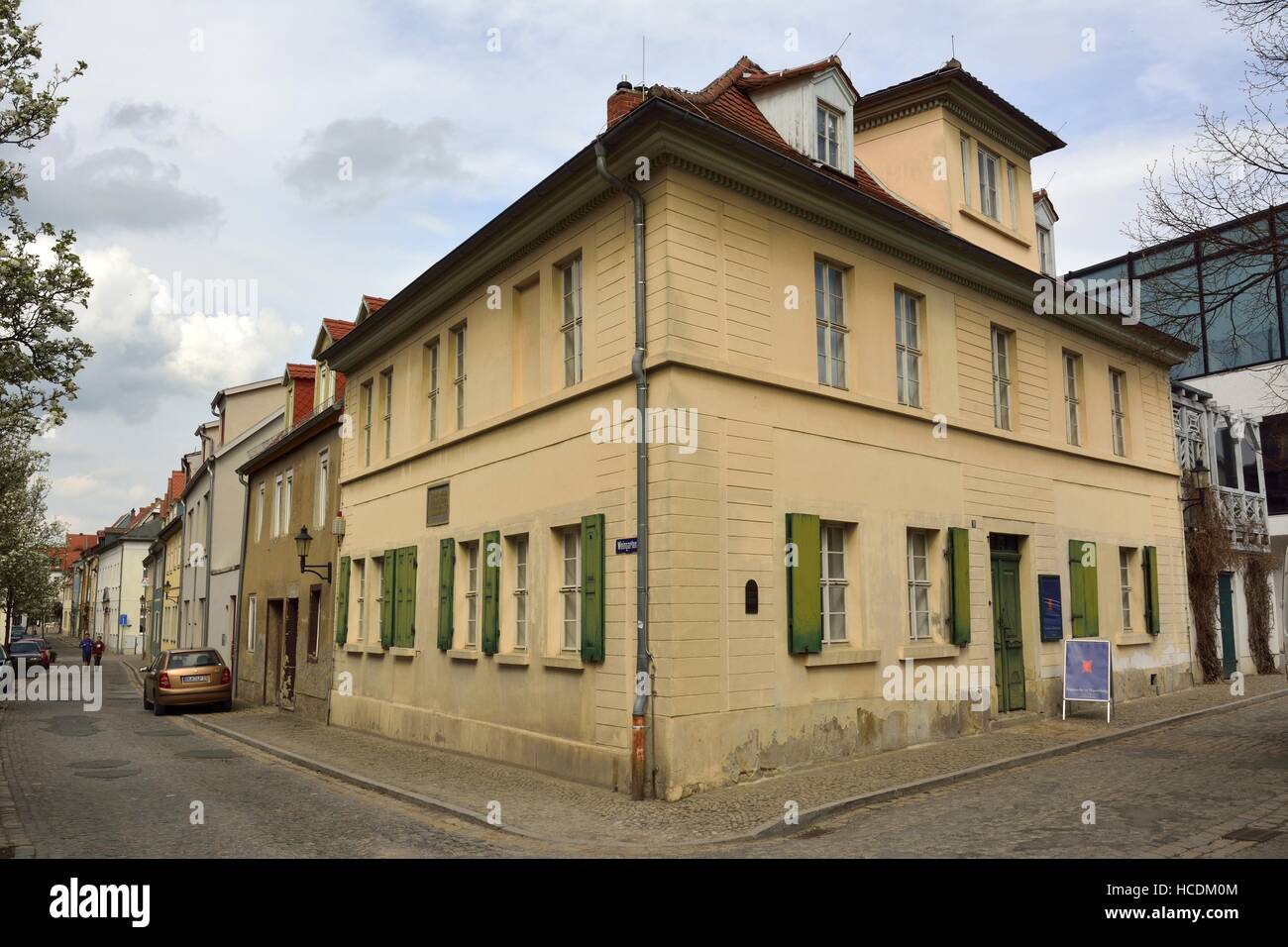 Vista esterna di Nietzsche Haus a Naumburg, dove Friedrich Nietzsche ha trascorso gran parte della sua infanzia. Foto Stock
